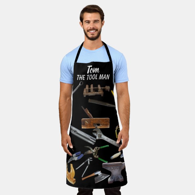 THE TOOL MAN--ADD NAME APRON (Worn)