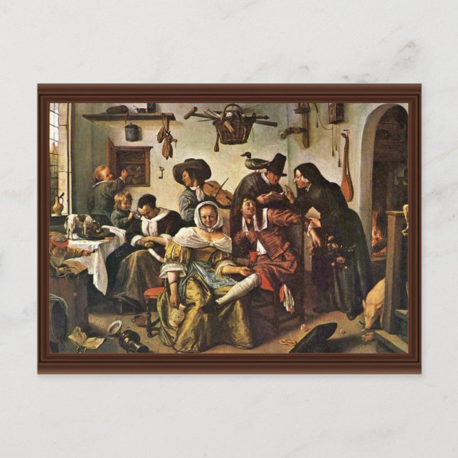 The Topsy-Turvy World By Steen Jan (Best Quality) Postcard (Front)