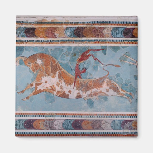 The Toreador Fresco, Knossos Palace, Crete Magnet (Front)