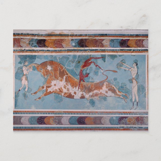 The Toreador Fresco, Knossos Palace, Crete Postcard (Front)
