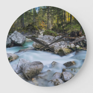 The torrent Ramsauer Ache Large Clock