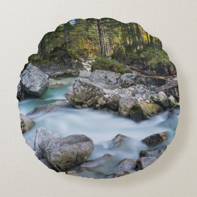 The torrent Ramsauer Ache Round Cushion (Front)