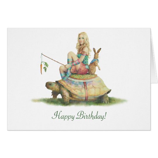 The Tortoise and the Hare, Happy Birthday Card