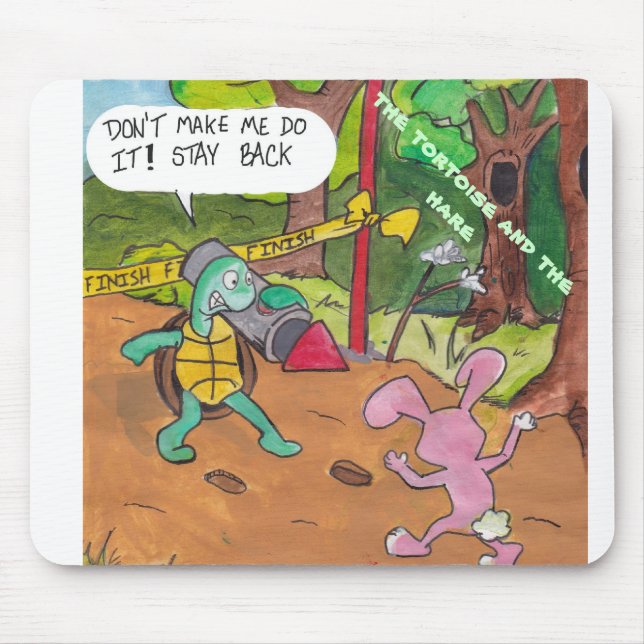 The Tortoise and the Hare Mouse Pad (Front)