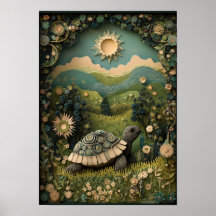The Tortoise | Sunny Summer Forest Art