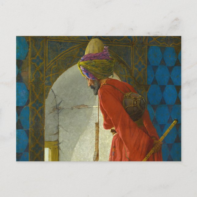 The Tortoise Trainer, 1906 by Osman Hamdi Bey Postcard (Front)