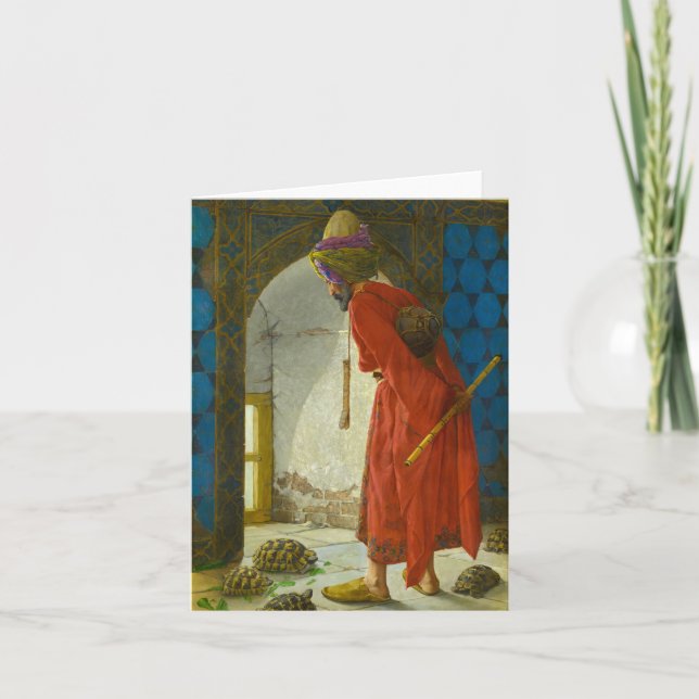 The Tortoise Trainer, 1906 by Osman Hamdi Bey Thank You Card (Front)