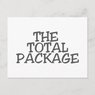 THE TOTAL PACKAGE POSTCARD