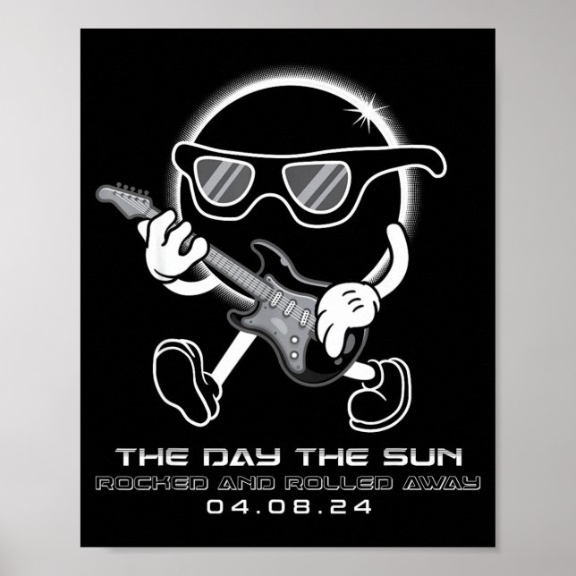 The Total Solar Eclipse Day Sun Poster (Front)