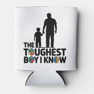 The Toughest Boy I Know Autism Fathers Day Can Cooler