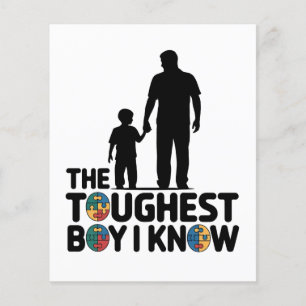 The Toughest Boy I Know Autism Fathers Day Flyer