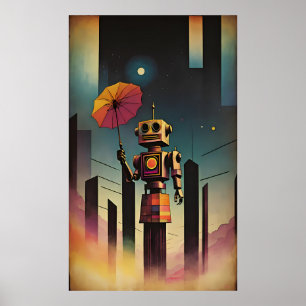 The Tourist - Ken Gauge Surreal Art Poster