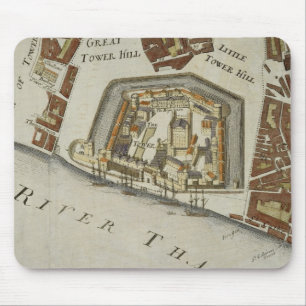 The Tower and St. Catherine's, detail of the Tower Mouse Pad