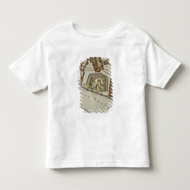 The Tower and St. Catherine's, detail of the Tower Toddler T-Shirt (Front)