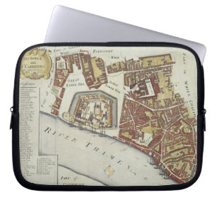 The Tower and St. Catherine's, for 'Stow's Survey Laptop Sleeve