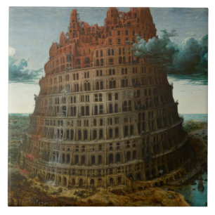 The Tower of Babel (by Pieter Bruegel the Elder) Ceramic Tile
