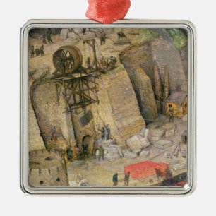 The Tower of Babel Metal Ornament