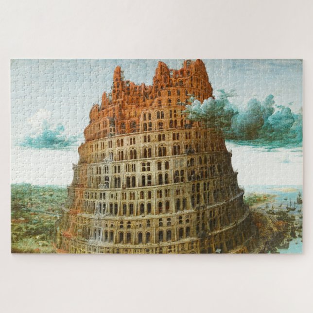 The Tower of Babel (Rotterdam) Jigsaw Puzzle (Horizontal)