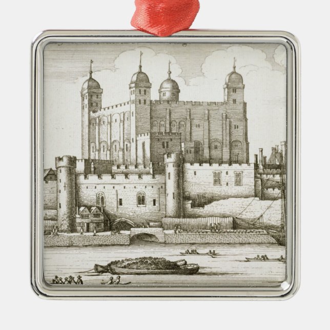 The Tower of London, 1647 (engraving) Metal Ornament (Front)
