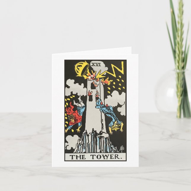 The Tower - Rider Waite Smith tarot Card (Front)