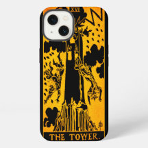 The Tower Tarot Card | Gold And Black |