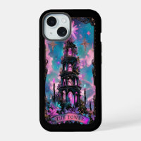 The Tower Tarot Card Witchy Vibes iPhone case