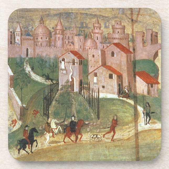 The Town of Prato (fresco) Coaster (Front)