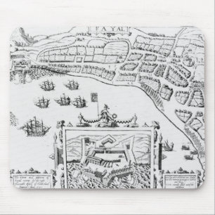 The Towne and Platforme of Fayall Mouse Pad