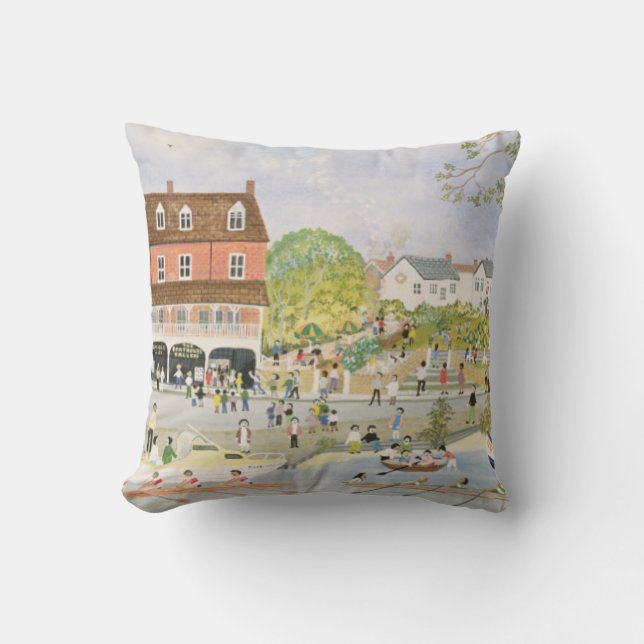 The Towpath Walton-on-Thames Cushion (Front)