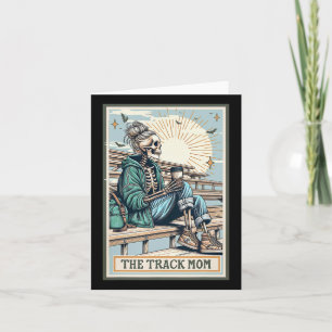 The Track Mom Skeleton Tarot Card Running Runner M
