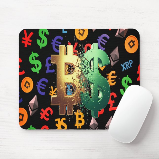 The Trader Dream Collection Candlestick Charts Mouse Pad (With Mouse)