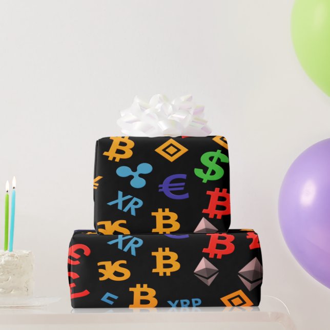 The Trader Dream Collection Candlestick Charts  Wrapping Paper (Party Gifts)