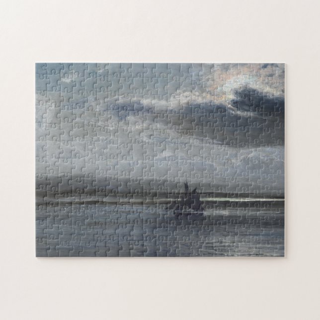 The Traeth Mawr, Moonlight Jigsaw Puzzle (Horizontal)