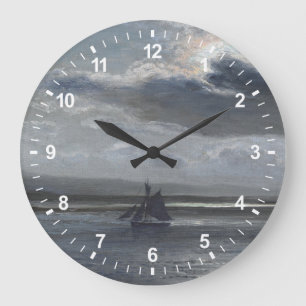 The Traeth Mawr, Moonlight Large Clock