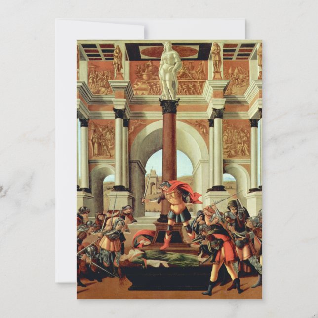 The Tragedy of Lucretia by Sandro Botticelli Invitation (Front)