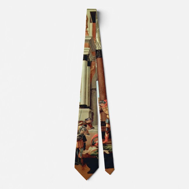 The Tragedy of Lucretia by Sandro Botticelli Tie (Front)