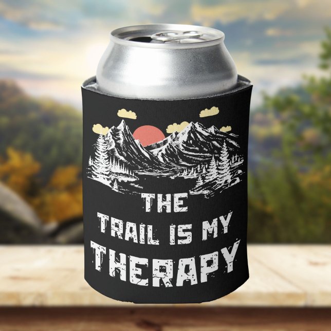 The Trail Is My Therapy | Hiking Inspiration  Can Cooler (Creator Uploaded)
