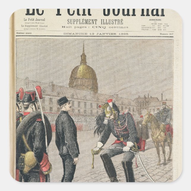 The Traitor The Degradation of Alfred Dreyfus Square Sticker (Front)