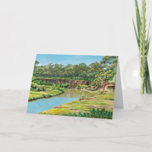The Tranquil Glory of the Cliffs - Werribee South  Thank You Card