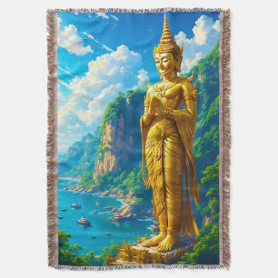The Tranquil Protector Throw Blanket