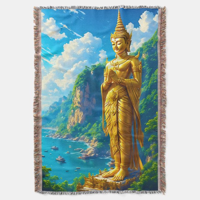 The Tranquil Protector Throw Blanket (Front Vertical)