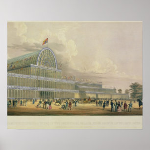 The Transept of the Crystal Palace, from the Princ Poster