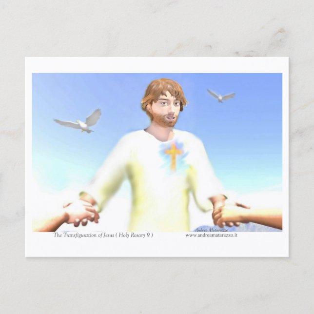 The Transfiguration of Jesus Postcard (Front)