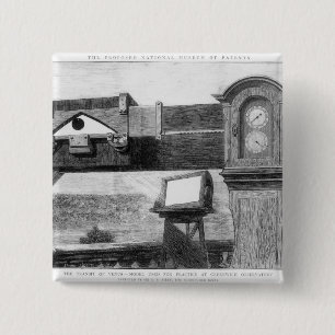 The Transit of Venus 15 Cm Square Badge