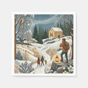 The Traveler’s Solstice Homecoming Napkin
