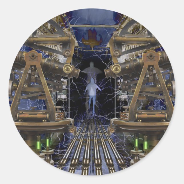 The Traveller Classic Round Sticker (Front)