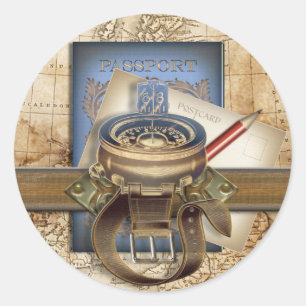 The Traveller Classic Round Sticker