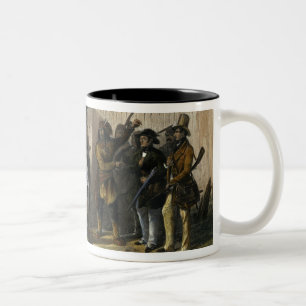 The Travellers Meeting with Minatarre Indians near Two-Tone Coffee Mug