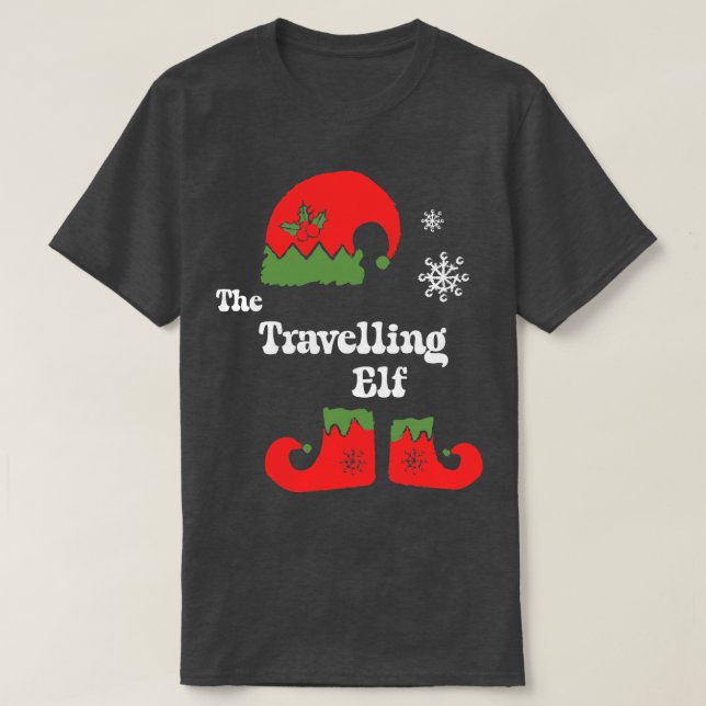 The Travelling Elf Christmas Elf Tee Family Matchi (Design Front)