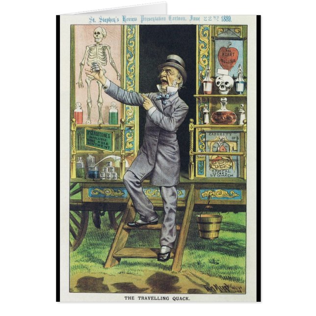 "The Travelling Quack" Snake Oil Salesman (Front)